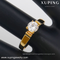 13958-Xuping Best Quality Simply Gold Ring Design For Weddings